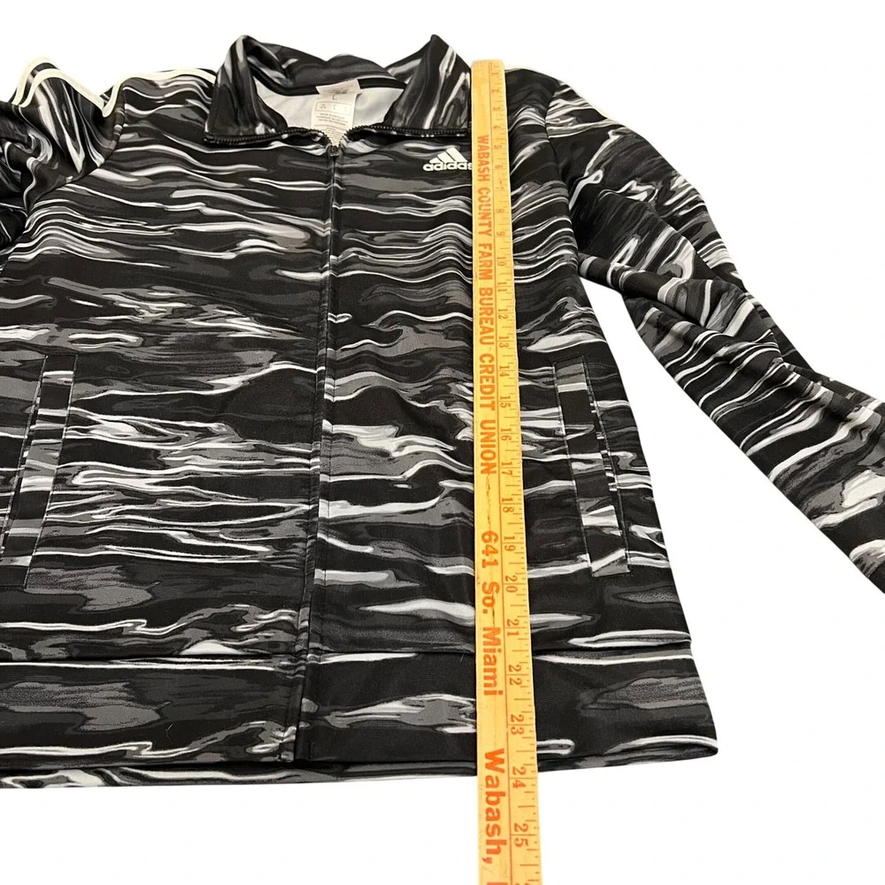 Adidas Kids Track Jacket Full Zip Camo Print Regular Fit Long Sleeve Size Large‎